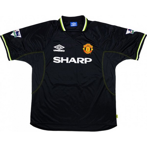 Tailandia Camiseta Manchester United 3ª Retro 1998 1999 Negro